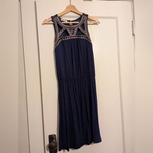 Maurices Navy Embellished Midi Dress
